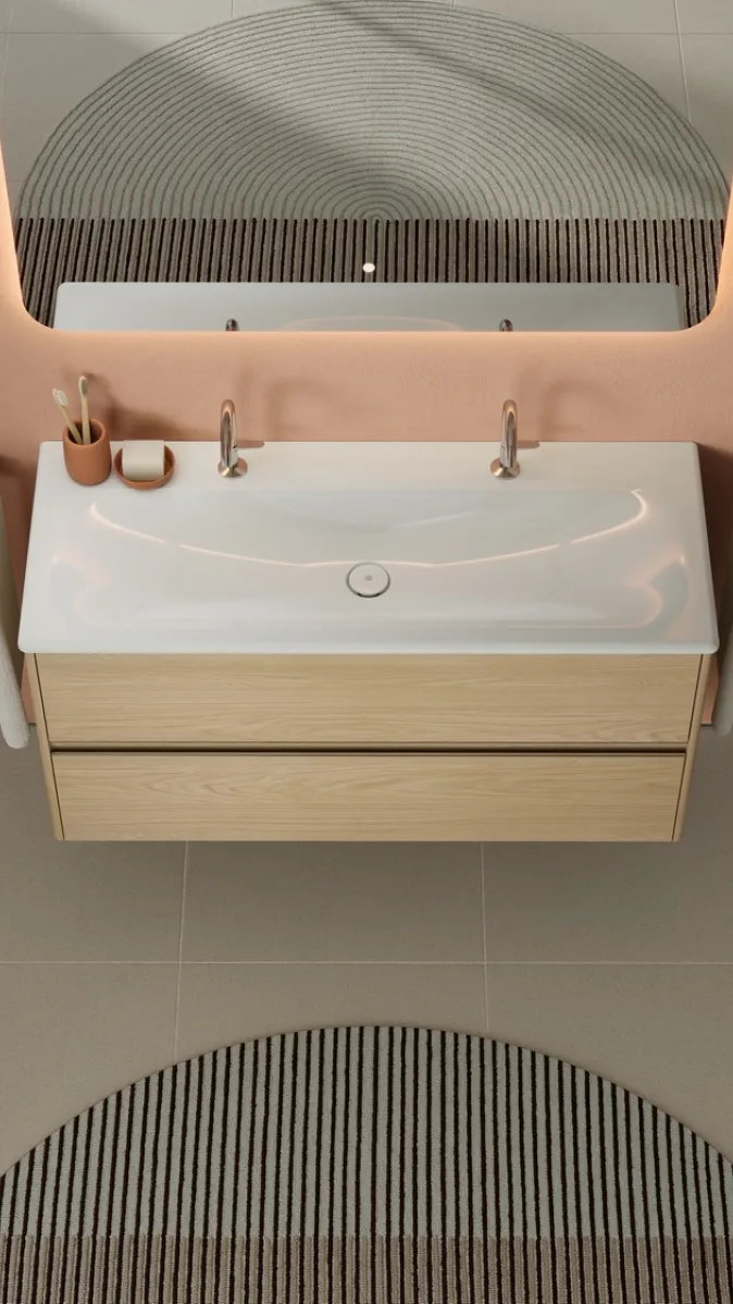 Waschtisch aus der Kollektion Oteo des Herstellers burgbad.